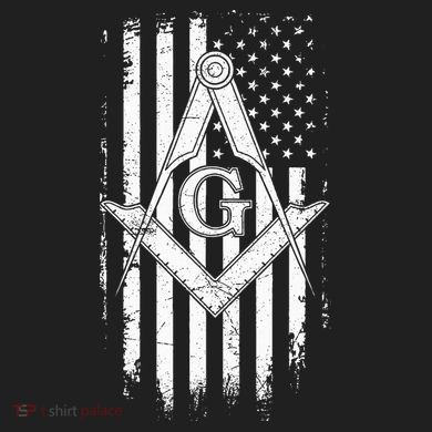 Masonic American Flag Square And Compass Freemason 40oz Vacuum Insulated Stainless Steel Travel Tumbler