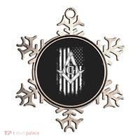 Masonic American Flag Square And Compass Freemason Ornament thumb 0