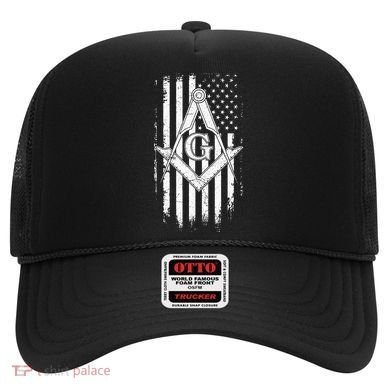 Masonic American Flag Square And Compass Freemason Hat