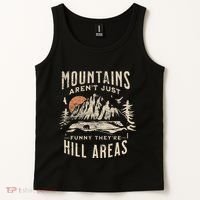 Mountains ArenT Funny TheyRe Hill Areas Dad Joke Word Pun Tank Top thumb 2