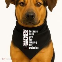 Mics Are For Singing Not Swinging USA-Made Doggie Bandana thumb 1