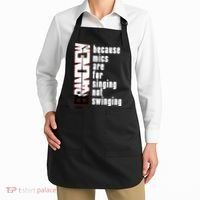 Mics Are For Singing Not Swinging Apron thumb 2