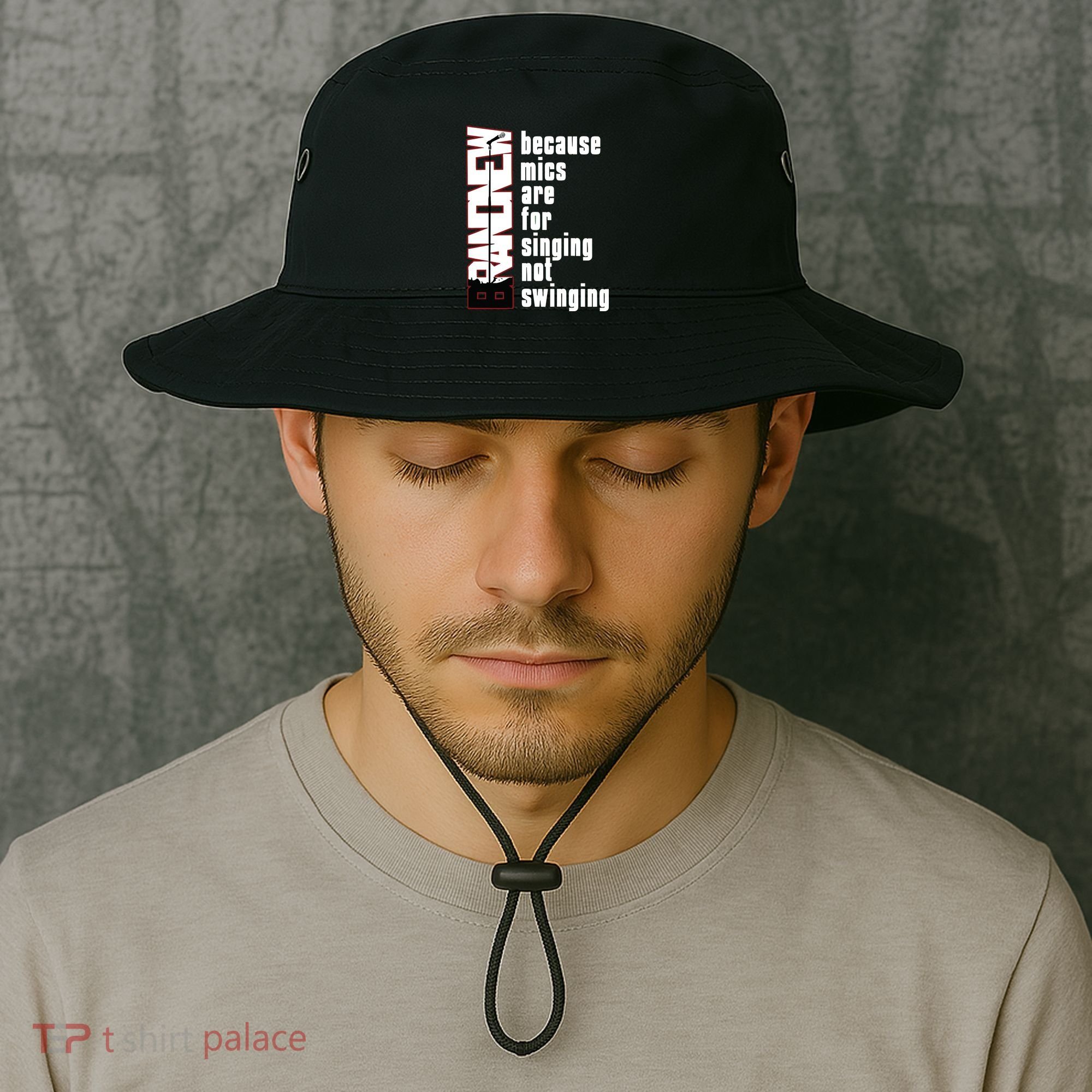 Mics Are For Singing Not Swinging Bucket Hat