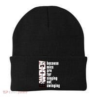 Mics Are For Singing Not Swinging Beanie thumb 0