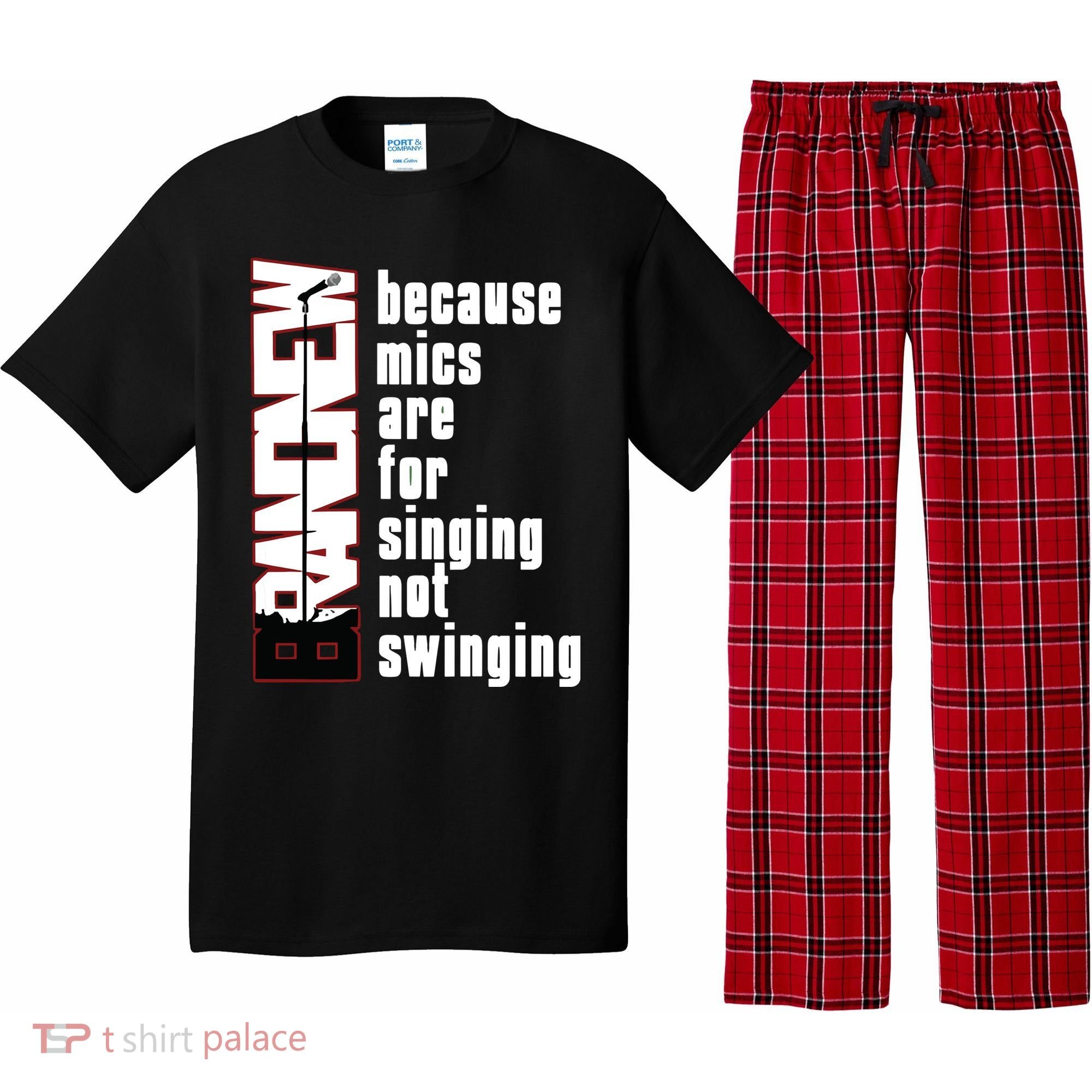 Mics Are For Singing Not Swinging Pajama Set