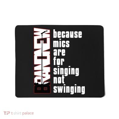 Mics Are For Singing Not Swinging Mousepad