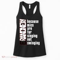 Mics Are For Singing Not Swinging Women's Tank Top thumb 0