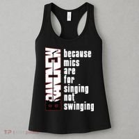 Mics Are For Singing Not Swinging Women's Tank Top thumb 3