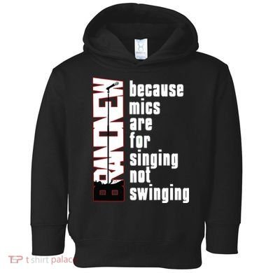 Mics Are For Singing Not Swinging Toddler Hoodie
