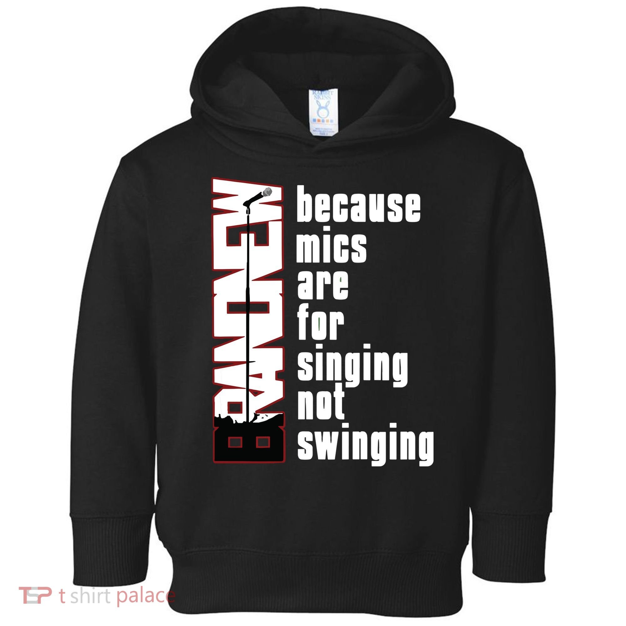 Mics Are For Singing Not Swinging Toddler Hoodie