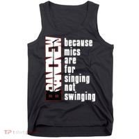 Mics Are For Singing Not Swinging Tank Top thumb 0
