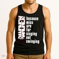 Mics Are For Singing Not Swinging Tank Top thumb 3
