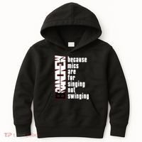 Mics Are For Singing Not Swinging Kids Hoodie thumb 0