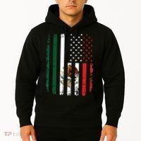 Mexican American Flag Mexican Roots Mexico America Hoodie thumb 2