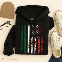 Mexican American Flag Mexican Roots Mexico America Hoodie thumb 4