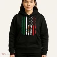 Mexican American Flag Mexican Roots Mexico America Hoodie thumb 5