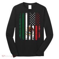 Mexican American Flag Mexican Roots Mexico America Long Sleeve Shirt thumb 0