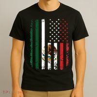 Mexican American Flag Mexican Roots Mexico America T-Shirt thumb 3
