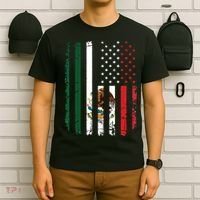 Mexican American Flag Mexican Roots Mexico America T-Shirt thumb 6