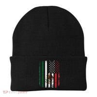 Mexican American Flag Mexican Roots Mexico America Beanie thumb 0