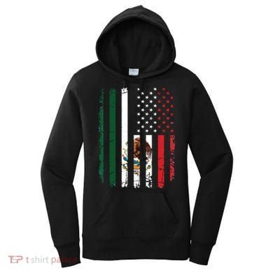Mexican American Flag Mexican Roots Mexico America Women's Hoodie
