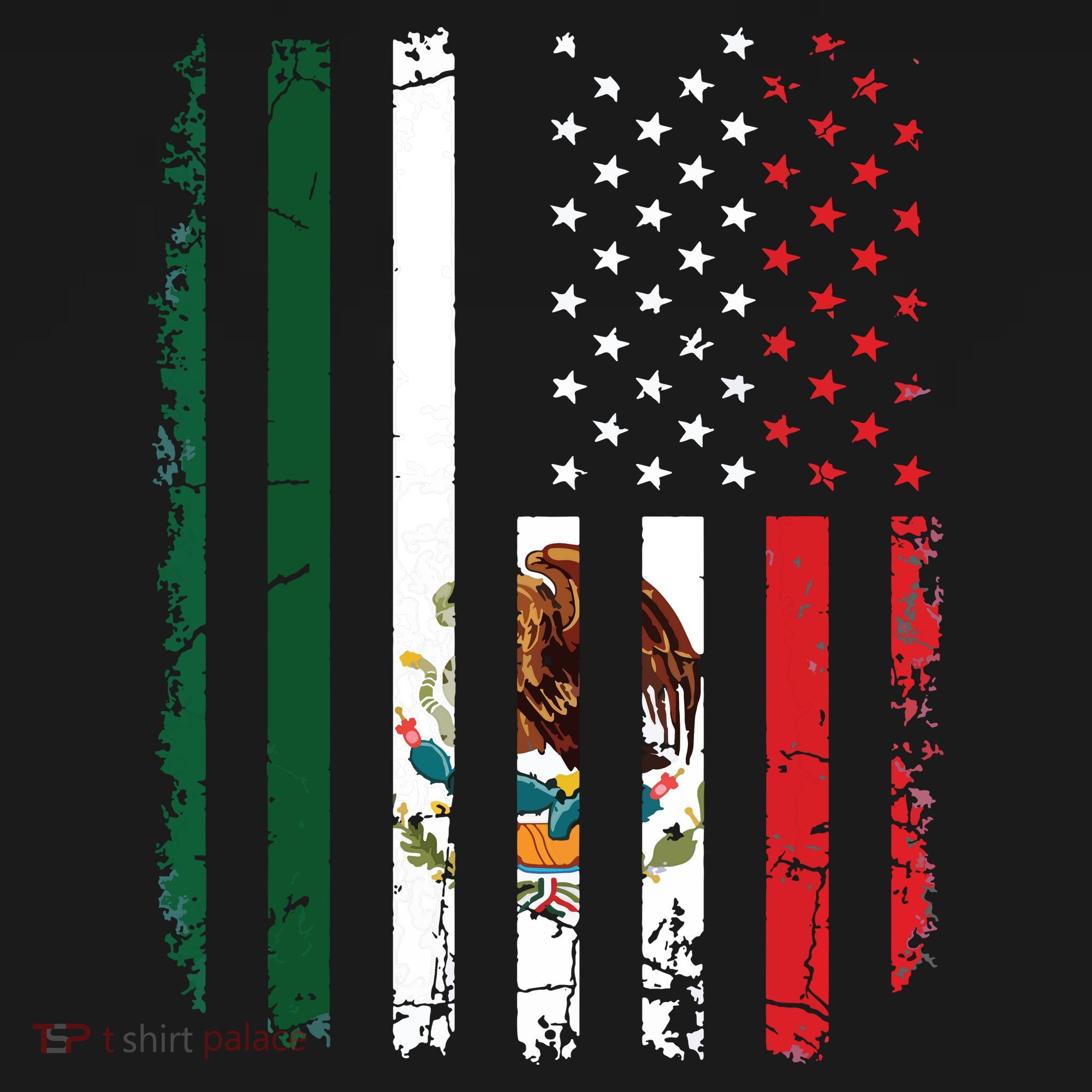 Mexican American Flag Mexican Roots Mexico America Ornament