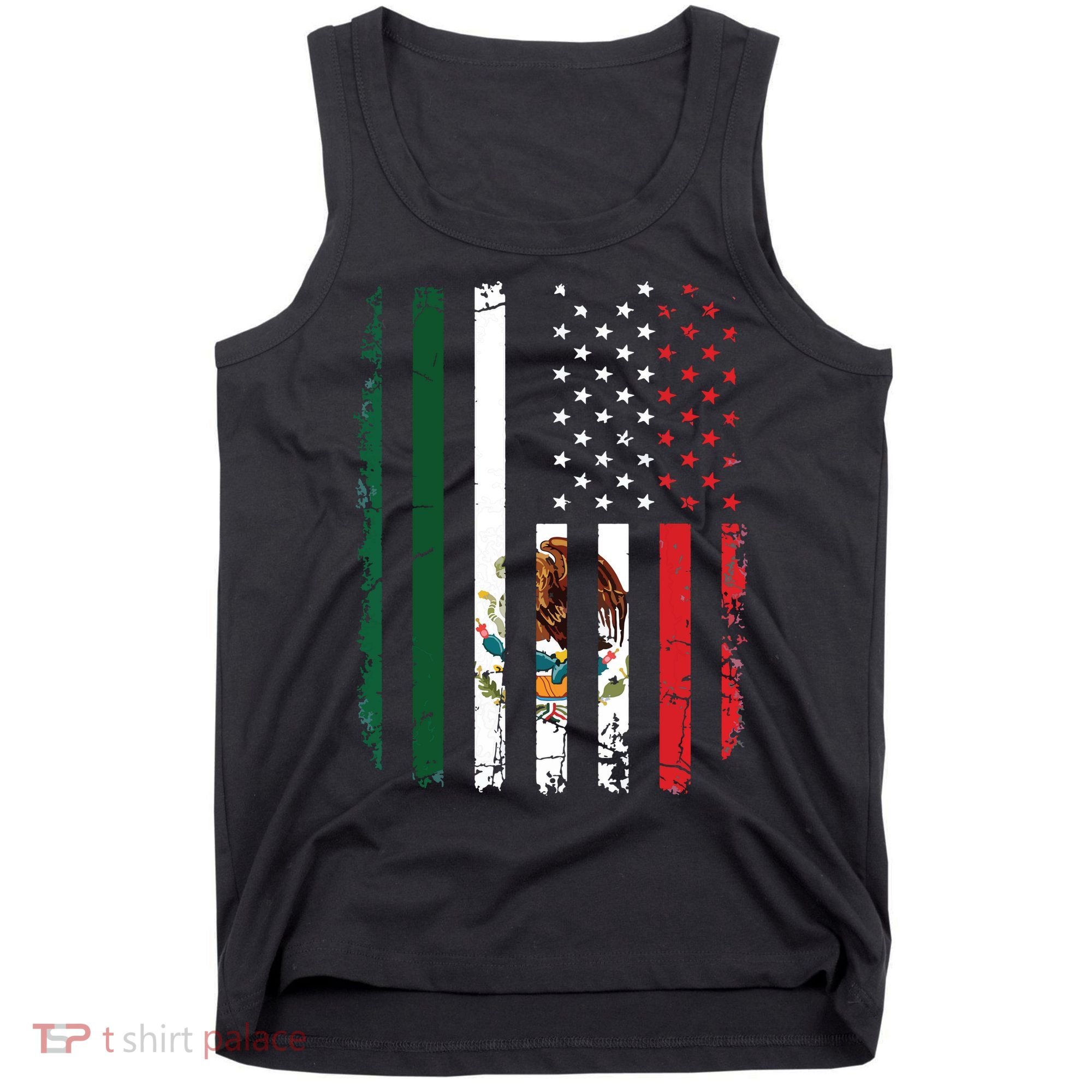 Mexican American Flag Mexican Roots Mexico America Tank Top