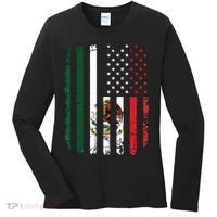Mexican American Flag Mexican Roots Mexico America Women's Long Sleeve Shirt thumb 0