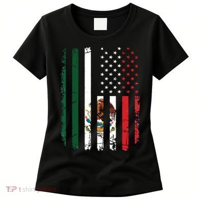 Mexican American Flag Mexican Roots Mexico America Women's T-Shirt