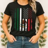 Mexican American Flag Mexican Roots Mexico America Women's T-Shirt thumb 2
