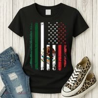 Mexican American Flag Mexican Roots Mexico America Women's T-Shirt thumb 3