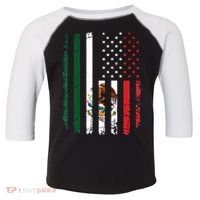 Mexican American Flag Mexican Roots Mexico America Toddler Fine Jersey T-Shirt thumb 0