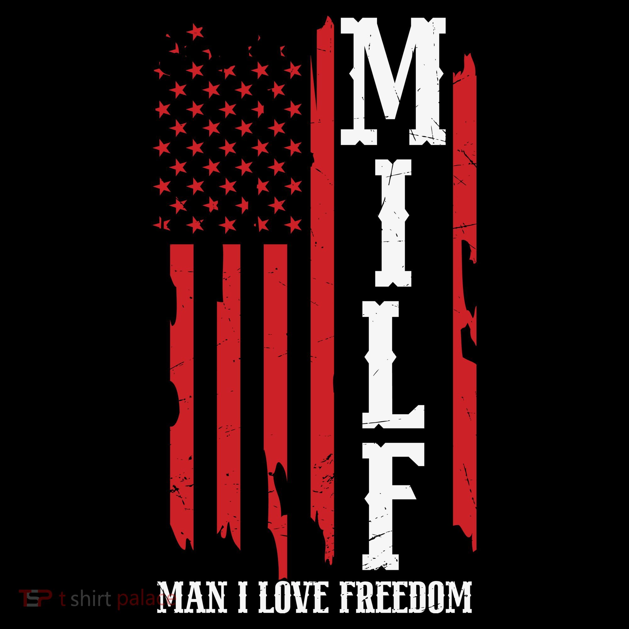 MILF American Flag Man I LIke Freedom 4th Of July Coffee Mug