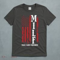 MILF American Flag Man I LIke Freedom 4th Of July T-Shirt thumb 5