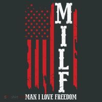 MILF American Flag Man I LIke Freedom 4th Of July Coaster thumb 2