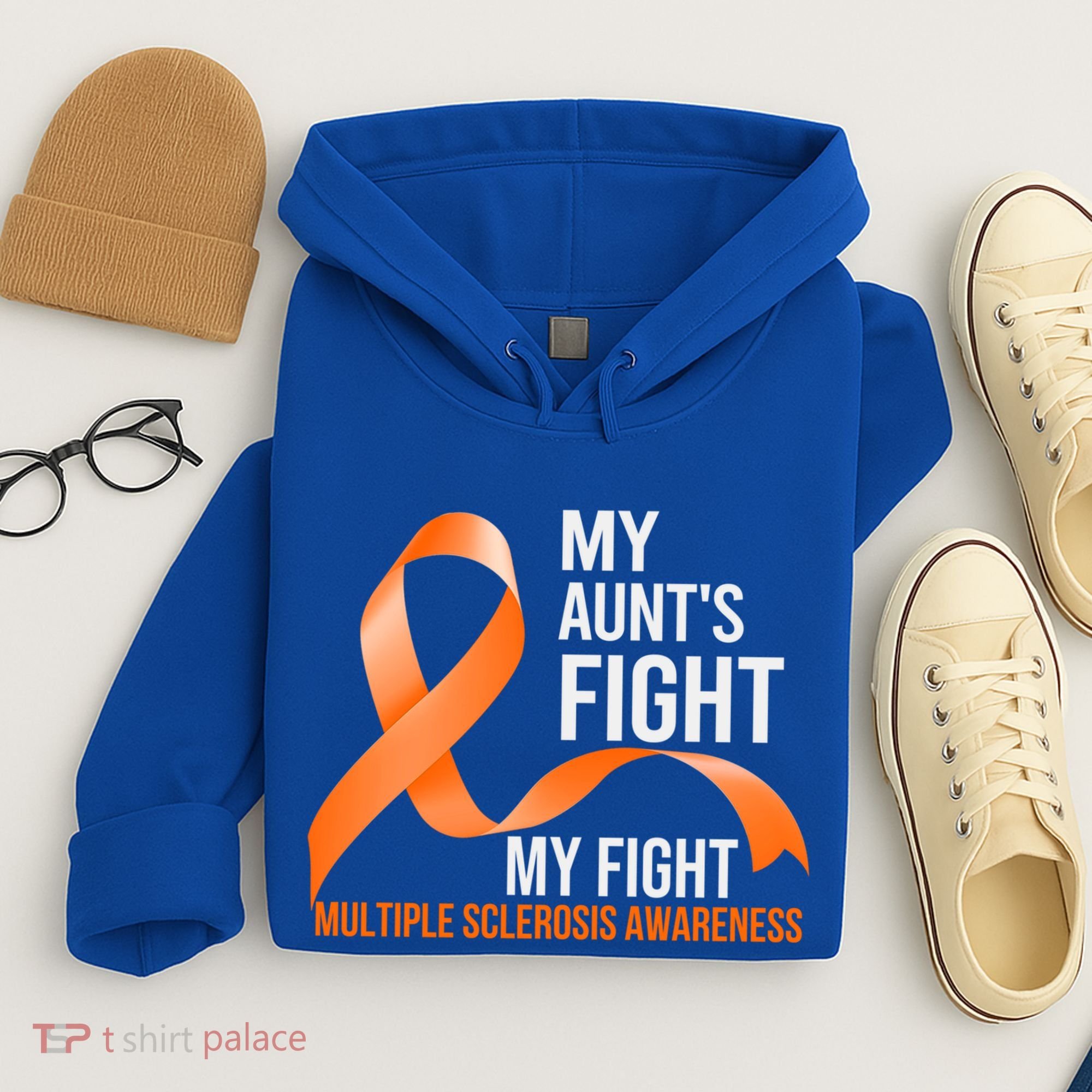 My Aunt's Fight My Fight Multiple Sclerosis Ms Warrior Gift Hoodie