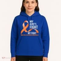My Aunt's Fight My Fight Multiple Sclerosis Ms Warrior Gift Hoodie thumb 5