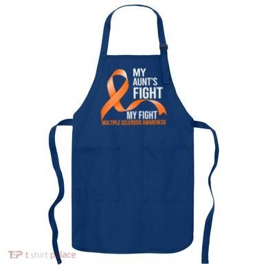 My Aunt's Fight My Fight Multiple Sclerosis Ms Warrior Gift Apron
