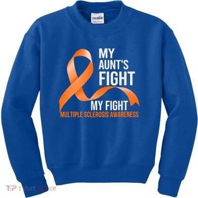 My Aunt's Fight My Fight Multiple Sclerosis Ms Warrior Gift Kids Sweatshirt