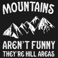 Mountains ArenT Funny TheyRe Hill Areas Funny Hiking Pun Women's Hoodie thumb 2