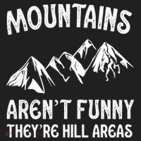 Mountains ArenT Funny TheyRe Hill Areas Funny Hiking Pun Golf Towel thumb 3