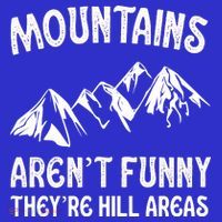 Mountains ArenT Funny TheyRe Hill Areas Funny Hiking Pun Coaster thumb 2
