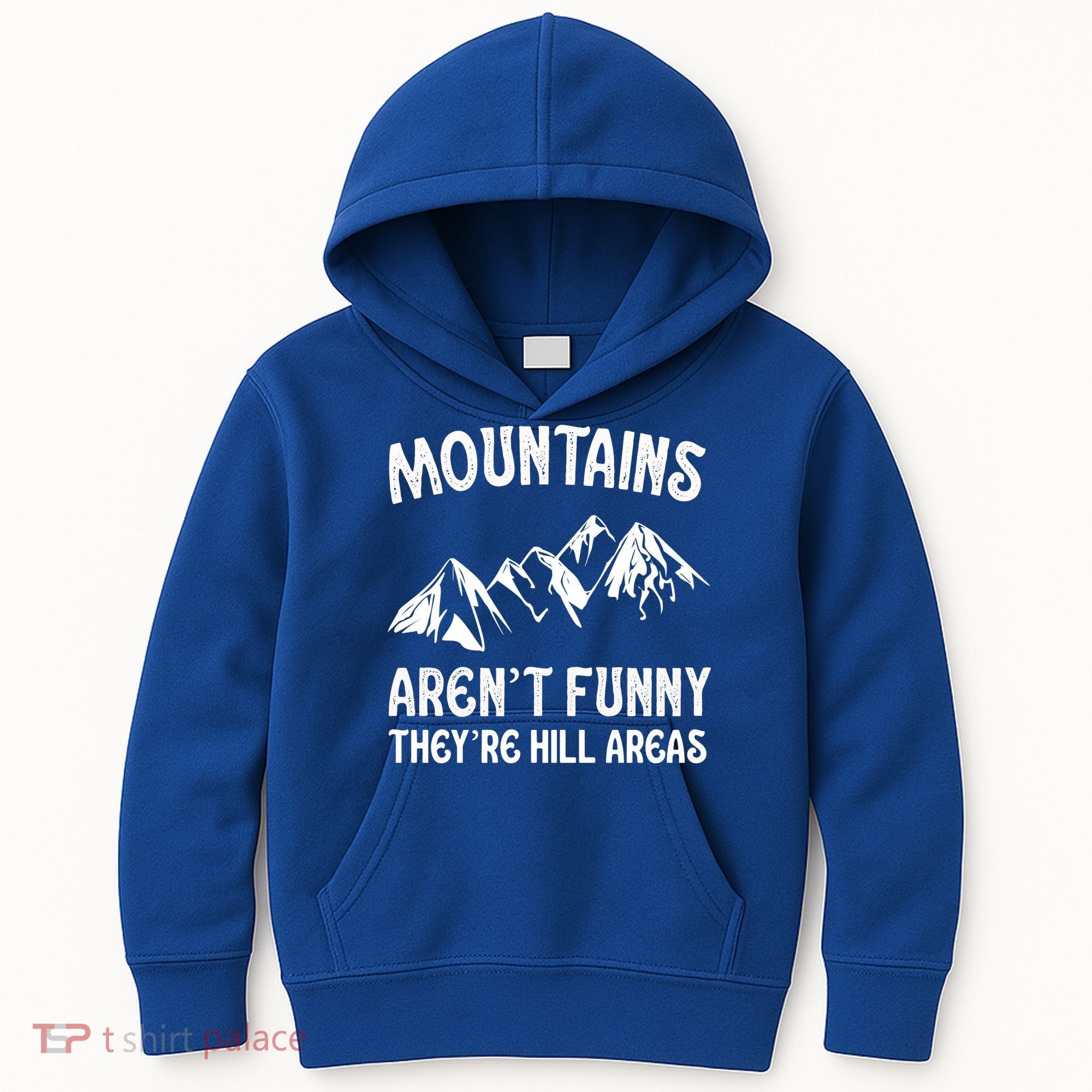 Mountains ArenT Funny TheyRe Hill Areas Funny Hiking Pun Kids Hoodie