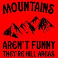Mountains ArenT Funny TheyRe Hill Areas Funny Hiking Pun Santa Hat thumb 1