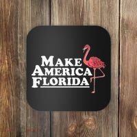 Make America Florida Funny Flamingo Coaster thumb 0