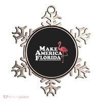 Make America Florida Funny Flamingo Ornament thumb 0