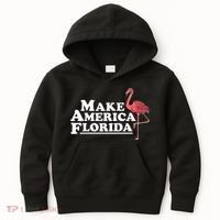 Make America Florida Funny Flamingo Kids Hoodie thumb 0