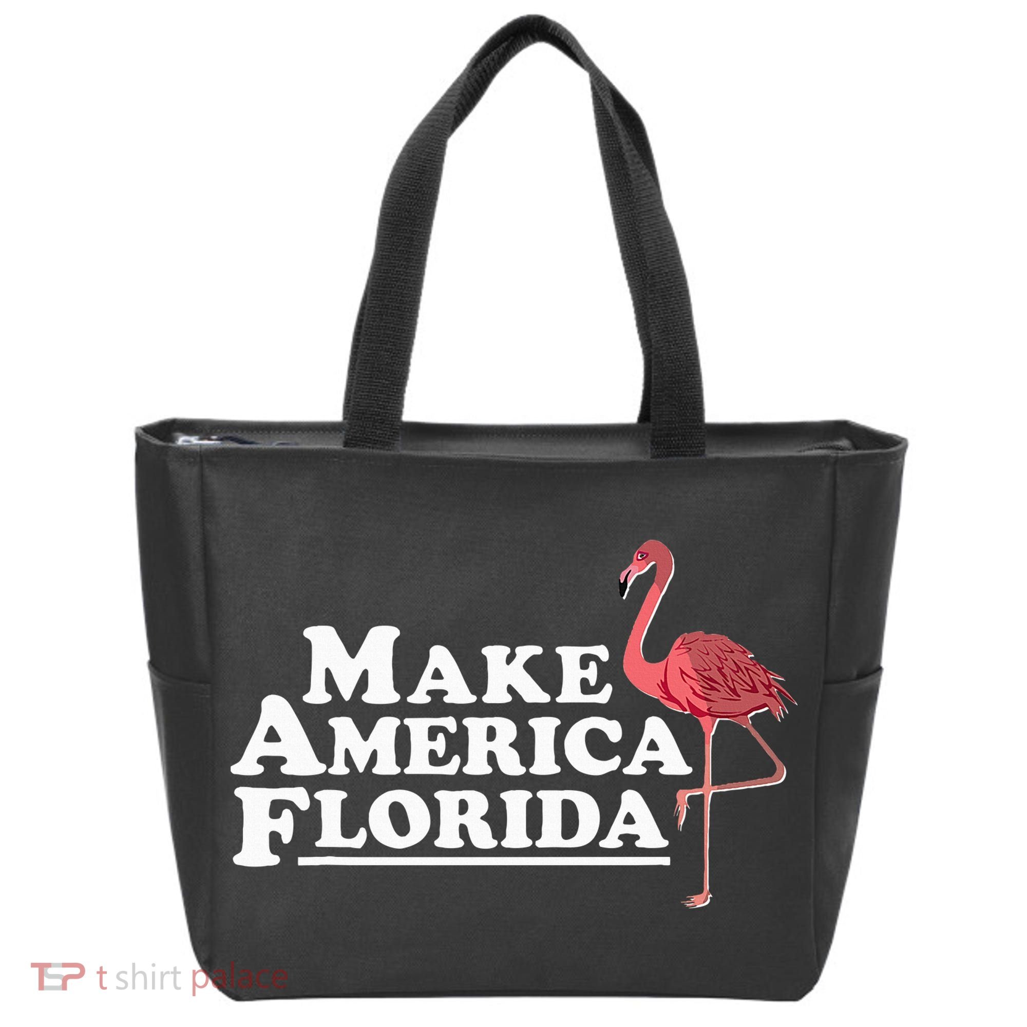 Make America Florida Funny Flamingo Tote Bag