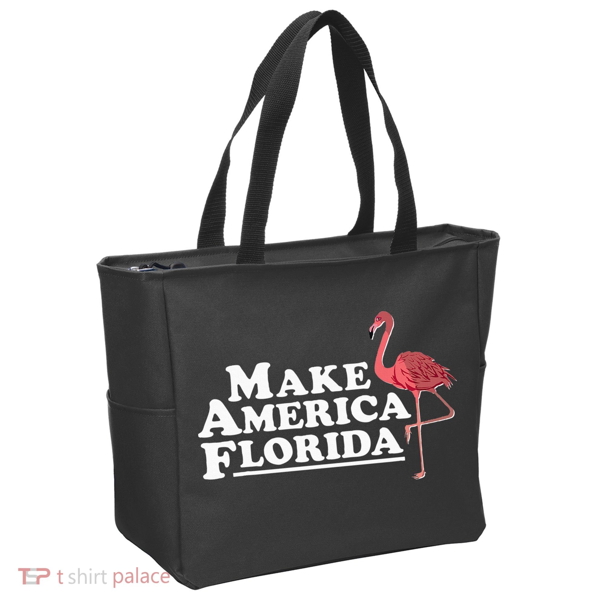 Make America Florida Funny Flamingo Tote Bag