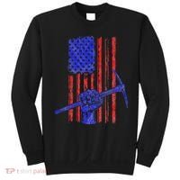 Miner American Flag Mining Gift Pick Usa Patriotic Sweatshirt thumb 0